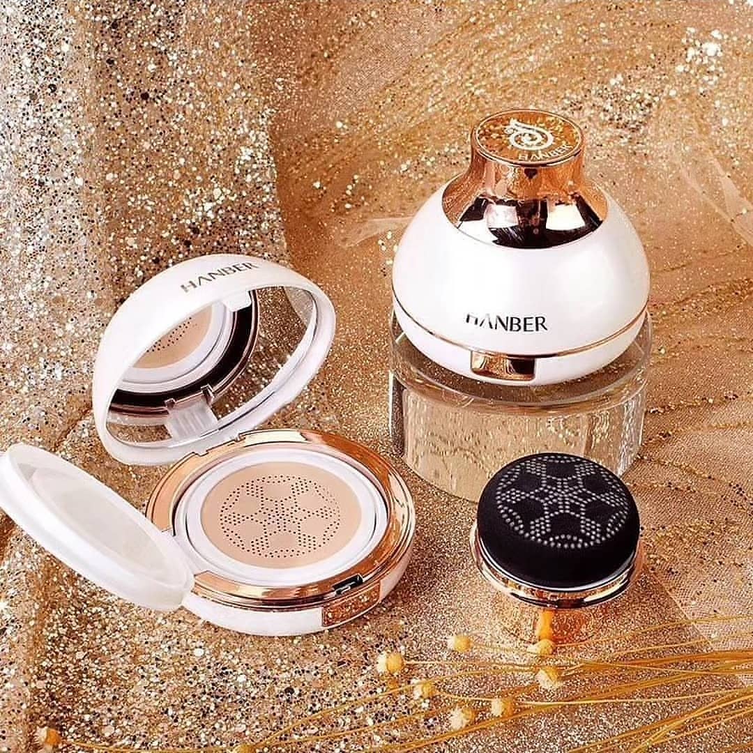 پک 3تکه آرایشی کوشن و پودرفیکس HANBER هانبراستار؛ گزینه‌ای مناسب برای تکمیل روتین زیبایی در گروه فیکساتور؛ نمای شماره 2