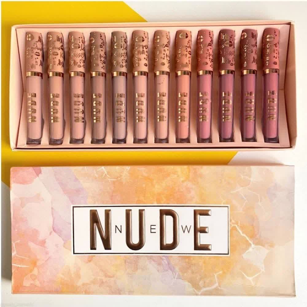 پک ۱۲ عددی رژ لب مایع نود Nude؛ انتخابی متناسب با مراقبت و زیبایی روزمره در گروه رژ