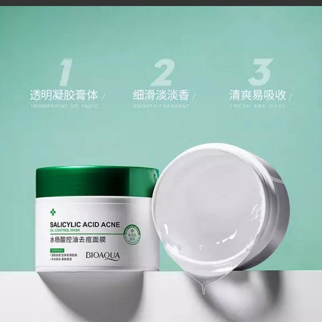 ماسک ضد جوش و کنترل کننده چربی سالیسیلیک اسید بیوآکوا Bioaqua؛ انتخابی متناسب با مراقبت و زیبایی روزمره در گروه ماسک؛ نمای شماره 2