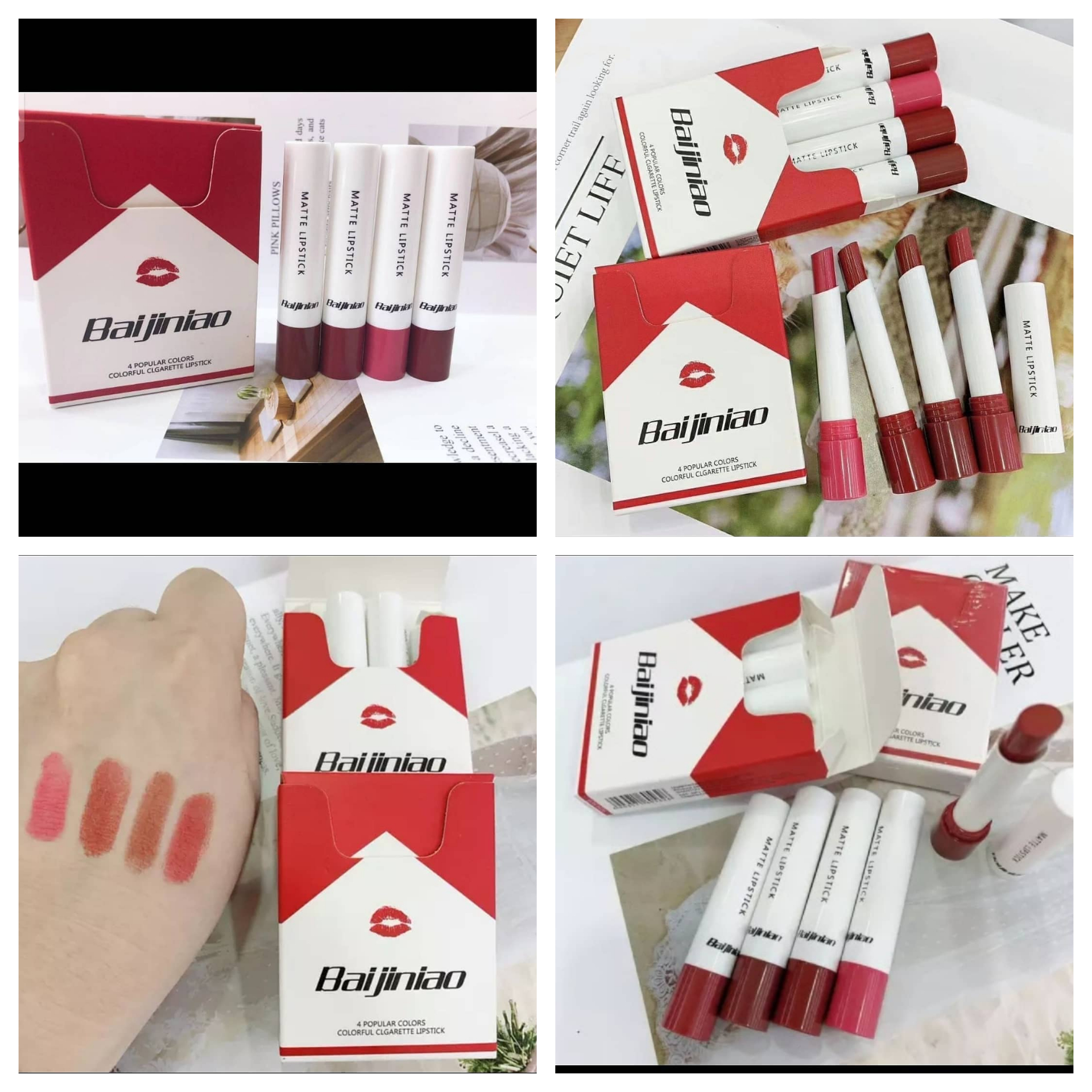 پک چهارتایی رژ جامد طرح سیگار مارلبرو؛ انتخابی متناسب با مراقبت و زیبایی روزمره در گروه رژ؛ نمای شماره 2