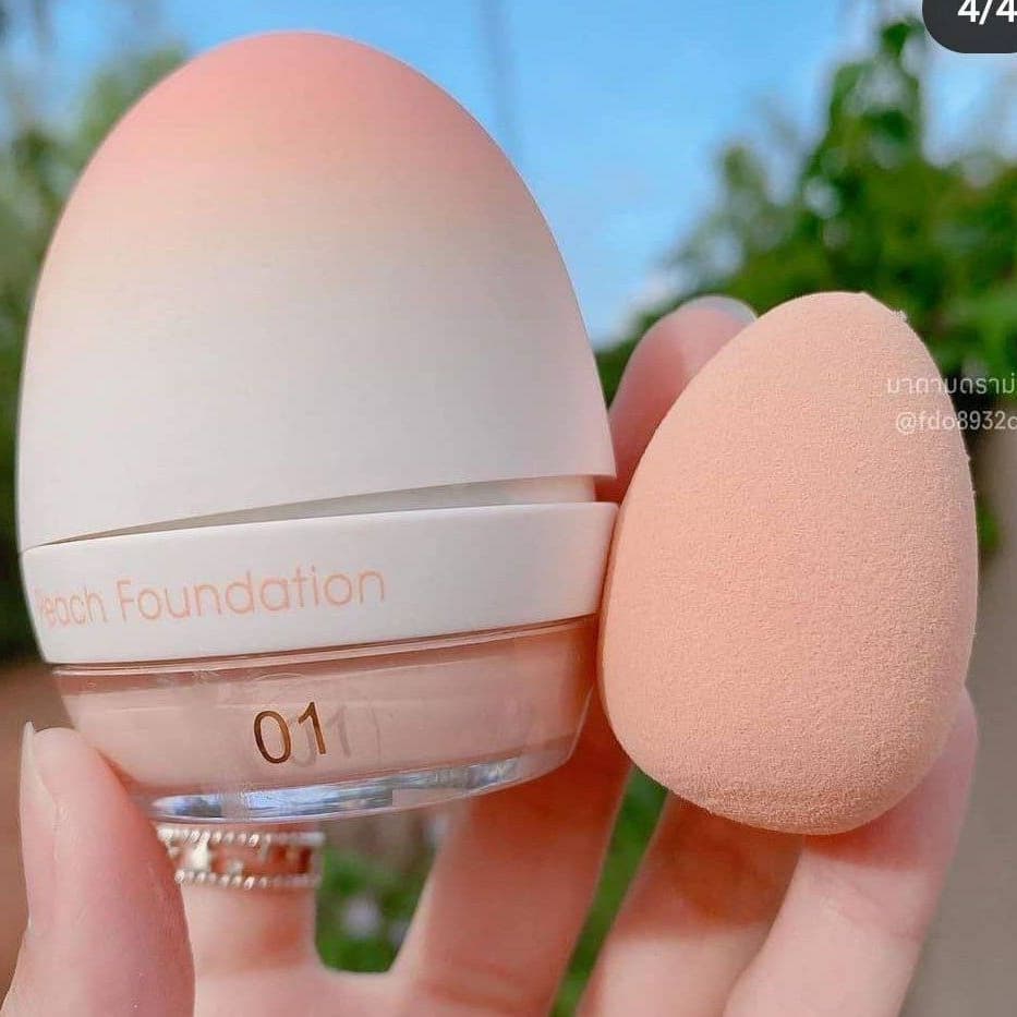 کرمپودر (طرح هلو) کیس بیوتی kiss beauty؛ انتخاب کاربردی برای روتین روزانه در گروه کرم پودر