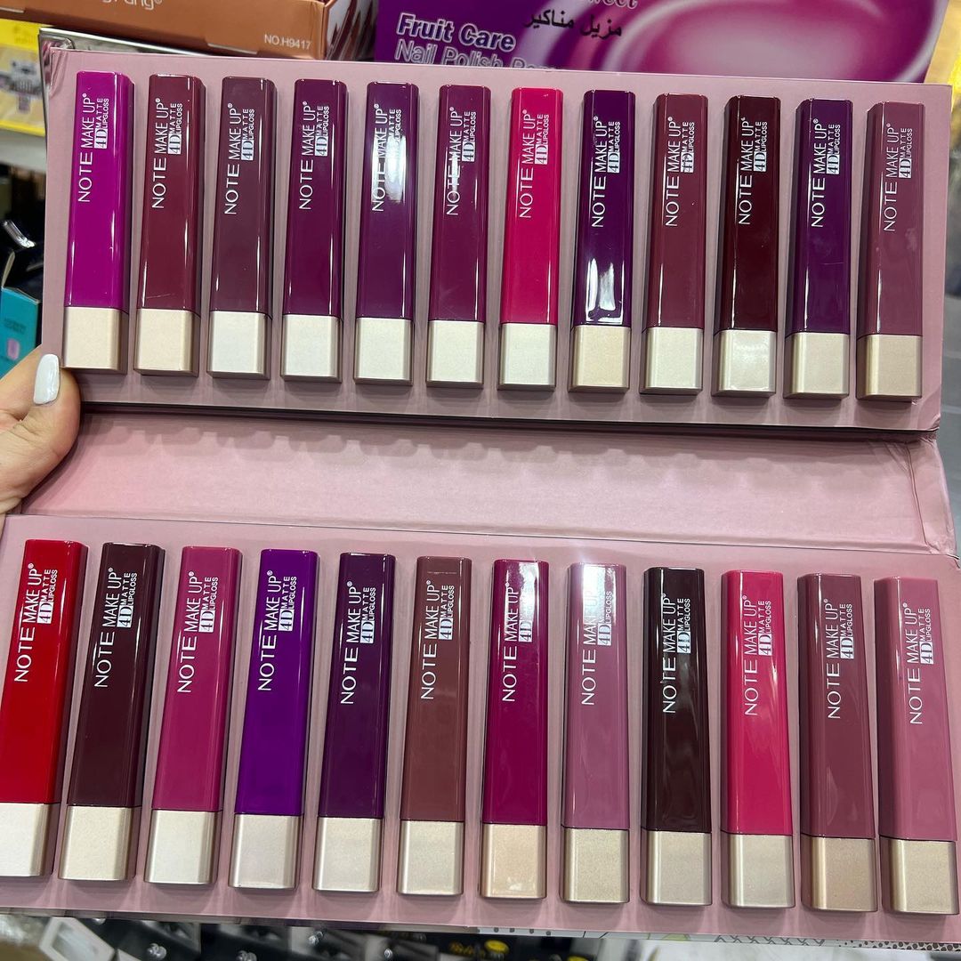 پک 24 رنگ رژلب note makeup با معرفی دقیق ویژگی‌ها و کاربرد در گروه رژ