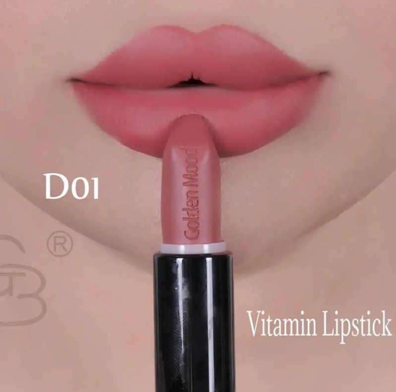 رژلب جامد گلدن مود Golden Mood با تمرکز بر استفاده آسان و نتیجه طبیعی در گروه رژ؛ نمای شماره 8