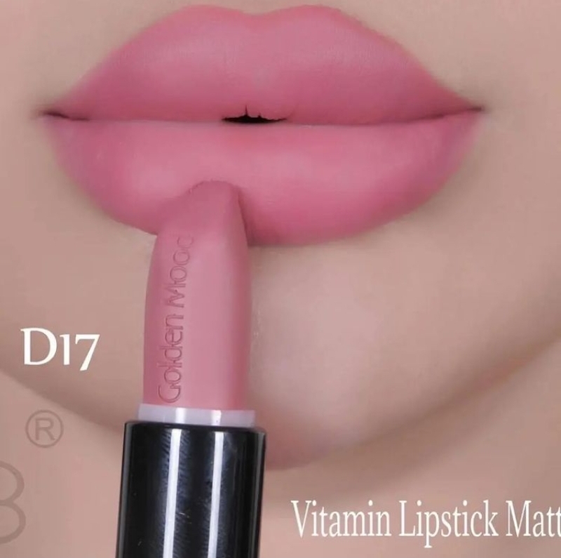 رژلب جامد گلدن مود Golden Mood با تمرکز بر استفاده آسان و نتیجه طبیعی در گروه رژ؛ نمای شماره 10