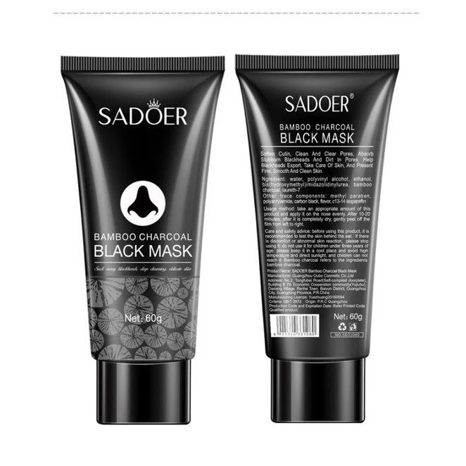 بلک ماسک تیوپی Sadoer؛ انتخاب کاربردی برای روتین روزانه در گروه ماسک؛ نمای شماره 2