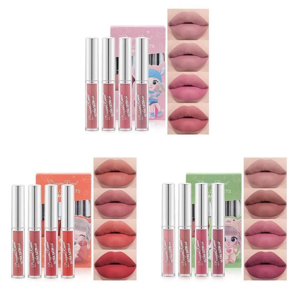 رژ لب مایع ۴ تیکه فانتزی Dragon Rene Ultra Satin Lip؛ انتخاب کاربردی برای روتین روزانه در گروه رژ؛ نمای شماره 5