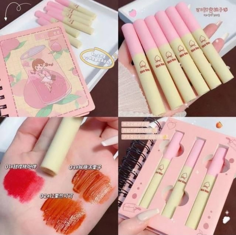 پک رژ مایع ۳ تایی طرح دفتر فانتزی Von Gee؛ انتخابی متناسب با مراقبت و زیبایی روزمره در گروه رژ