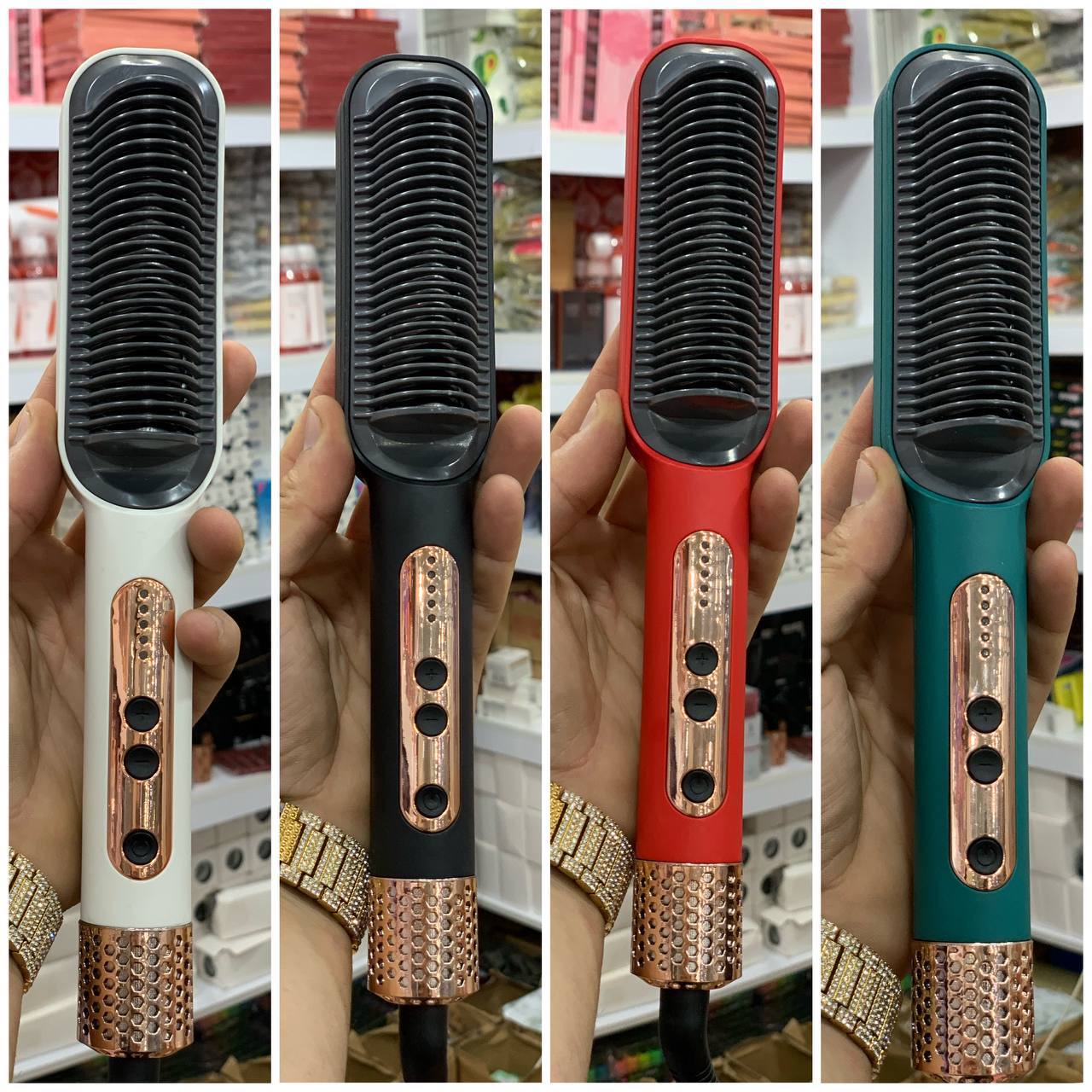 برس برقی حرارتی صاف کننده مو برند بابلیس با تمرکز بر استفاده آسان و نتیجه طبیعی در گروه محصول زیبایی؛ نمای شماره 4
