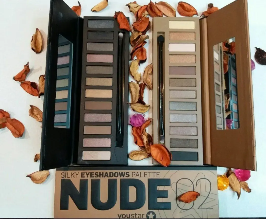 سایه 12 رنگ ابریشمی بینظیر Nude Youstar با تمرکز بر استفاده آسان و نتیجه طبیعی در گروه سایه