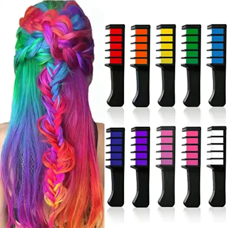 پک 12 رنگ گچ مو رنگی شانه ای اورجینال biggerbowie؛ گزینه‌ای مناسب برای تکمیل روتین زیبایی در گروه محصول زیبایی؛ نمای شماره 3