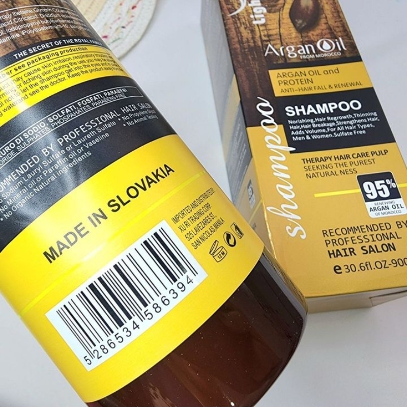 شامپو اسلواکی آرگان لایتنس Argan oil؛ انتخابی متناسب با مراقبت و زیبایی روزمره در گروه شامپو؛ نمای شماره 2