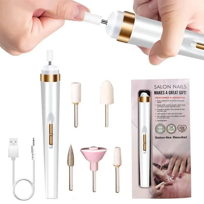 سوهان مانیکور شارژی ناخن SALON NAILS دارای چراغ LED با معرفی دقیق ویژگی‌ها و کاربرد در گروه محصول زیبایی