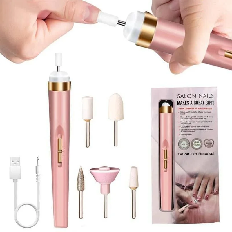 سوهان مانیکور شارژی ناخن SALON NAILS دارای چراغ LED با معرفی دقیق ویژگی‌ها و کاربرد در گروه محصول زیبایی؛ نمای شماره 6