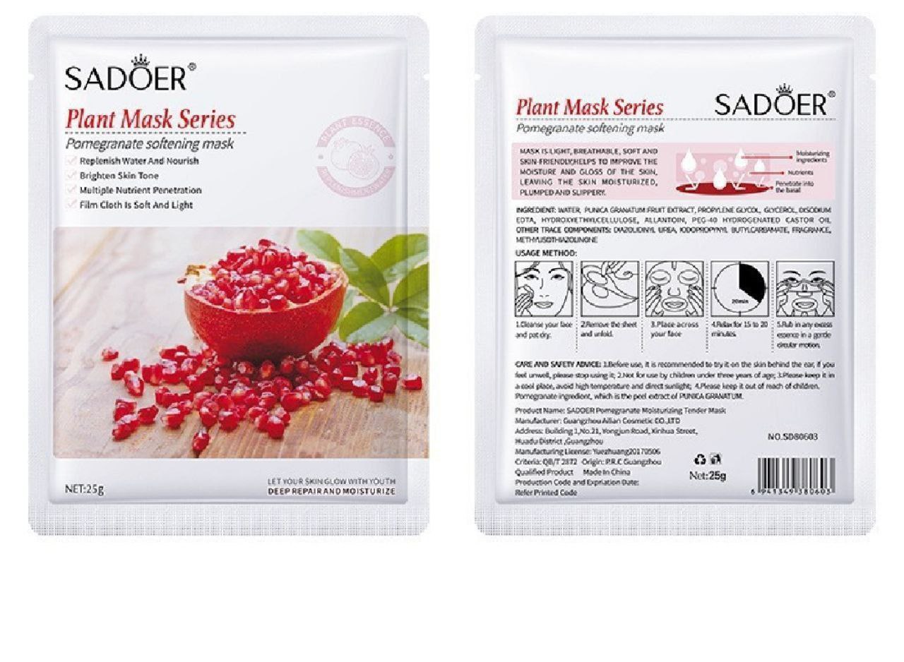پک 20 تایی ماسک ورقه ایصورت Sadeor؛ انتخاب کاربردی برای روتین روزانه در گروه ماسک؛ نمای شماره 7