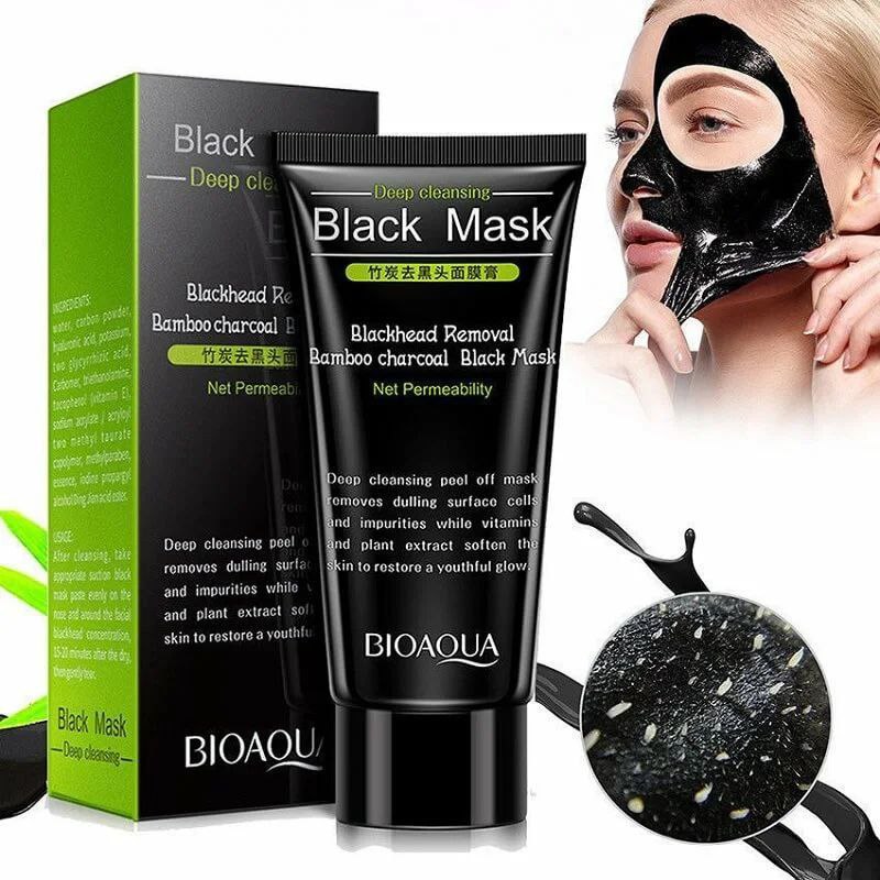 بلک ماسک بانبو بیواکوا bioaqua با تمرکز بر استفاده آسان و نتیجه طبیعی در گروه ماسک