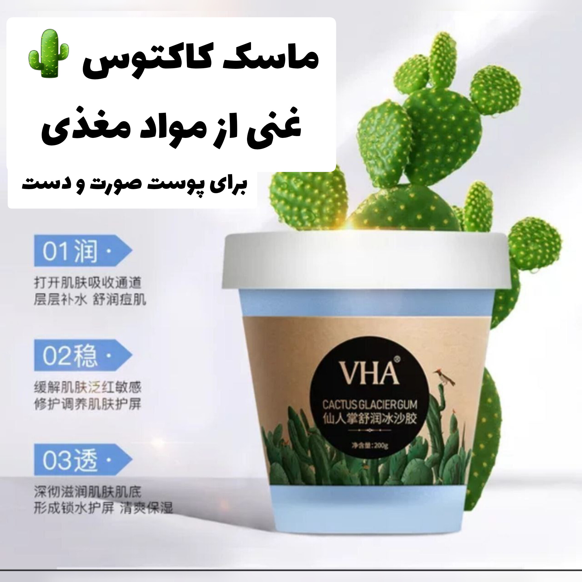 ماسک کاکتوس؛ انتخابی متناسب با مراقبت و زیبایی روزمره در گروه مراقبت از پوست