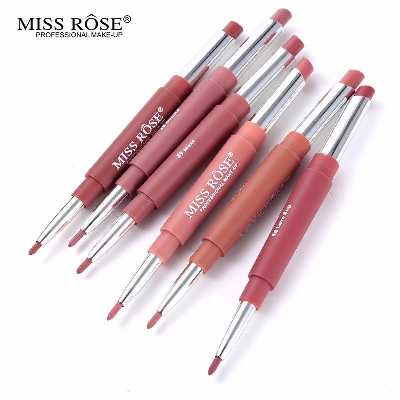 ست دوطرفه خط لب و مداد Miss Rose با معرفی دقیق ویژگی‌ها و کاربرد در گروه محصول زیبایی؛ نمای شماره 3