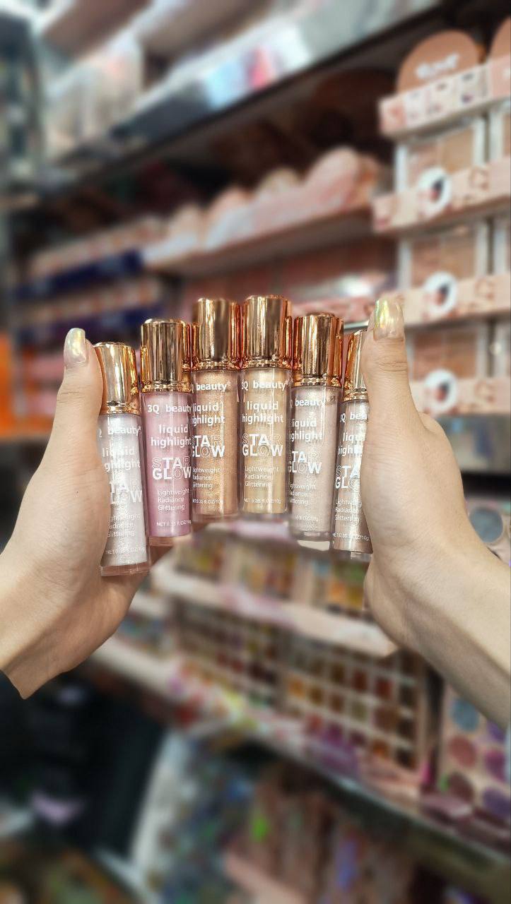 هایلایتر مایع Star glow 3Q BEAUTY؛ انتخاب کاربردی برای روتین روزانه در گروه هایلایتر؛ نمای شماره 3