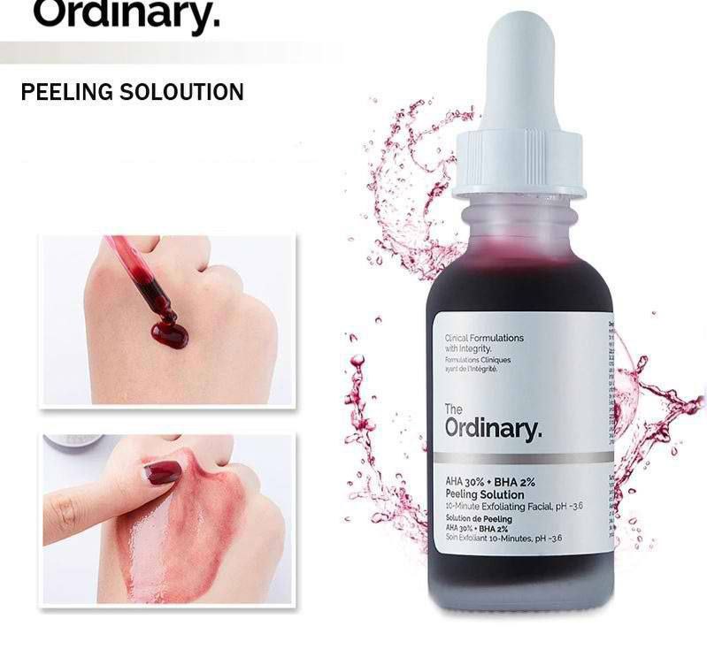 سرم پیلینگ و لایه بردار قرمز رنگ اوردینری ordinary با معرفی دقیق ویژگی‌ها و کاربرد در گروه ضد لک