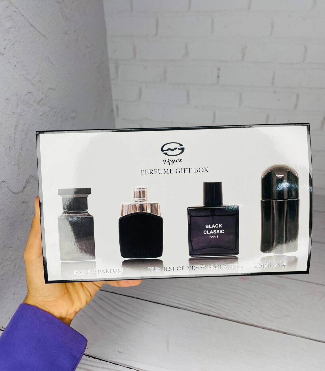 پک چهارتایی عطر مردانه Veyes؛ گزینه‌ای مناسب برای تکمیل روتین زیبایی در گروه عطر؛ نمای شماره 3