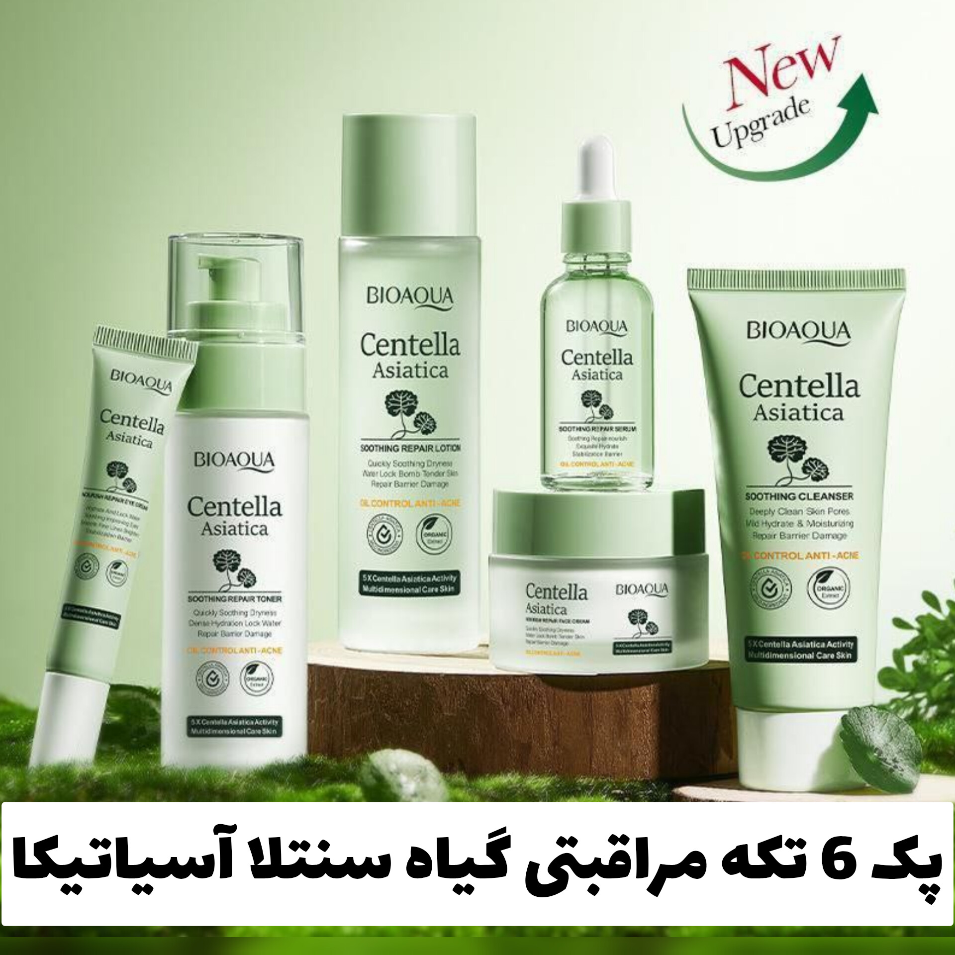 پک 6 تکه مراقبتی گیاه سنتلا آسیاتکا؛ انتخابی متناسب با مراقبت و زیبایی روزمره در گروه آرایش پاک کن