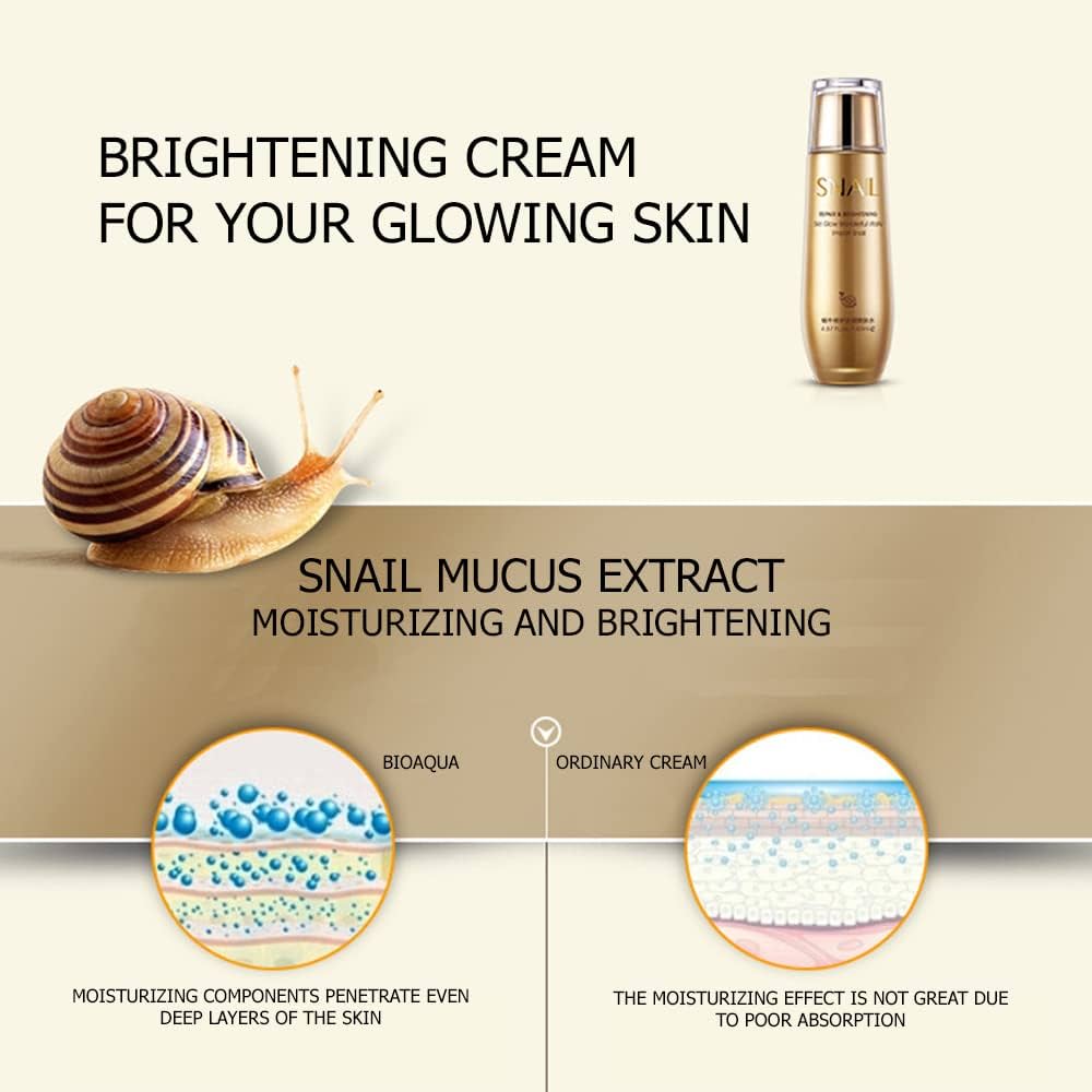 پک 5 تایی کرم کلاژن دار حلزون بیوآکوا Bioaqua؛ انتخاب کاربردی برای روتین روزانه در گروه مراقبت از پوست؛ نمای شماره 6