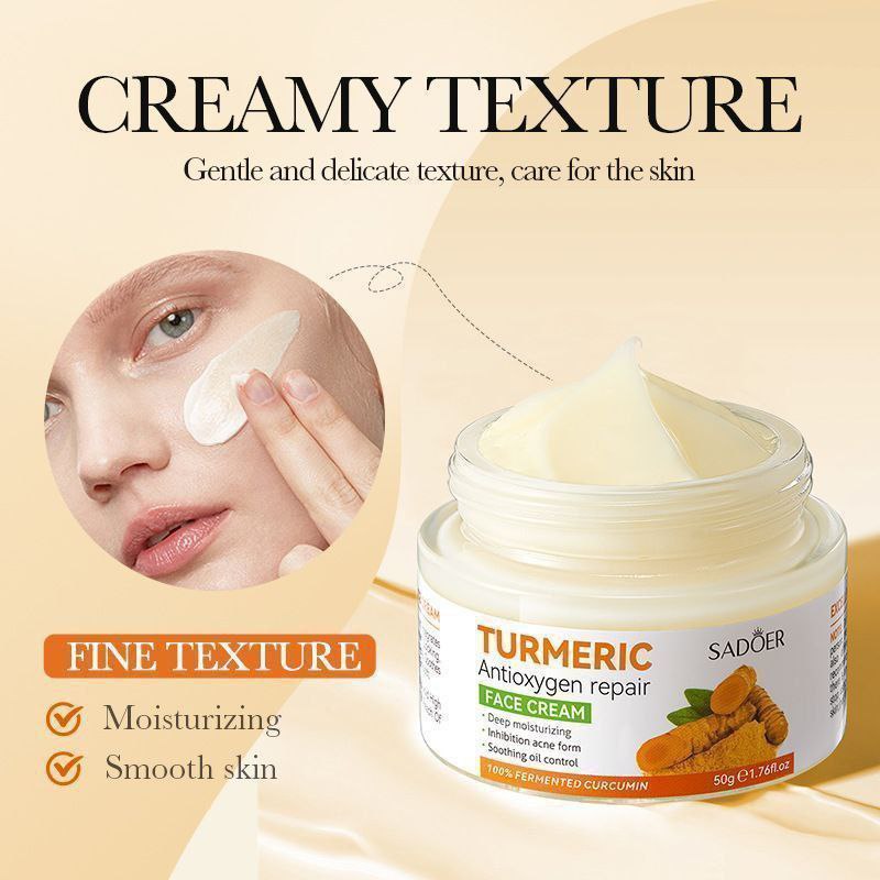 کرم صورت و دور چشم آنتی اکسیدان TURMERIC با معرفی دقیق ویژگی‌ها و کاربرد در گروه سفید کننده؛ نمای شماره 2