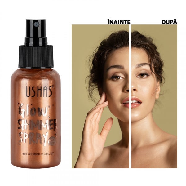 شیمر مایع یوشاس USHAS؛ انتخابی متناسب با مراقبت و زیبایی روزمره در گروه شیمر؛ نمای شماره 3